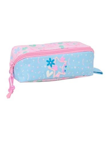 Safta Blackfit8 Smile Trousse - 2.2L - Fermeture éclair Diagonal - Anse Latéral - Cuadrado - 200x80x80mm - Couleur Bleu Clair