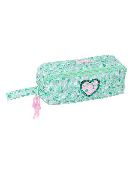 Safta Cuore Trousse - 2.2L - Fermeture éclair Diagonal - Compartimento Intérieur - Anse Latéral - 200x80x80mm - Couleur Turquois