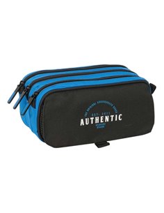 Safta Blackfit8 Underground Trousse - 3 Compartiments Avec Cremalleras - Poche avant - Ruban Adaptable - 1.72L - 215x80x100mm - 