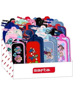 Safta Présentoir Avec Portatodos - Carton Reciclado - Ecologico - 17L - 315x230x235mm - Couleurs assorties
