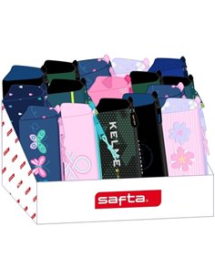 Safta Présentoir Avec Portatodos - Carton Reciclado - Ecologico - 17L - Presentacion Ordenada et Atractiva - 315x230x235mm - Cou