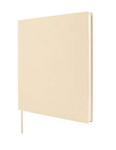 Finocam Jazz Libro de Visitas Pour Firmar - 80 Feuilles - 250X250mm - Papier Marfil de 120g/m2 - Cubierta de Tejido de Encuadern