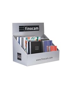 Finocam Présentoir Avec 30 Agendas de Spirale Surtidas - Annuel 2026 - Couleur Assortis