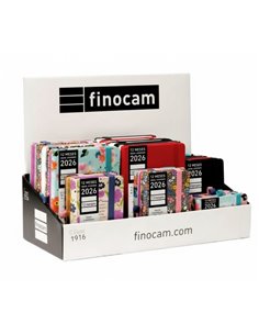 Finocam Minimal Design Présentoir Avec 26 Agendas Minimal Surtidas - Annuel 2026 - Couleur Assortis