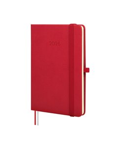 Finocam Minimal Textura Agenda - Annuel 2026 - Couverture rigide - Fermeture Avec Goma Élastique - Format M4 - 124x16x174mm - Se