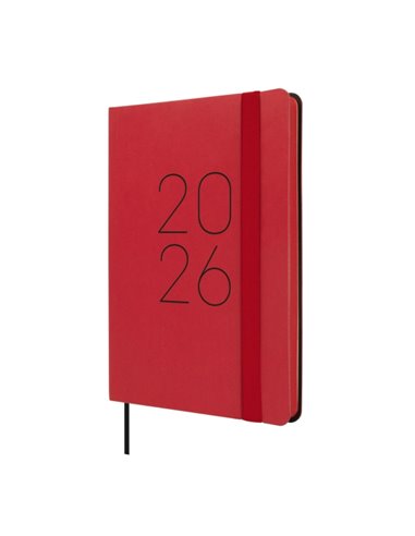 Finocam Flexi Lisa Agenda - Annuel 2026 - Couverture souple - Format F4 - 120x13x172mm - Semaine sur 2 pages Horizontal - Couleu