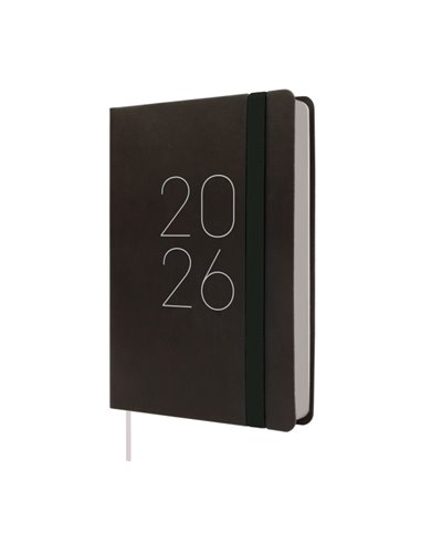 Finocam Flexi Lisa Agenda en Catalan - Annuel 2026 - Couverture souple - Format F4 - 120x23x172mm - 1 Dia Par Pagina - Couleur N