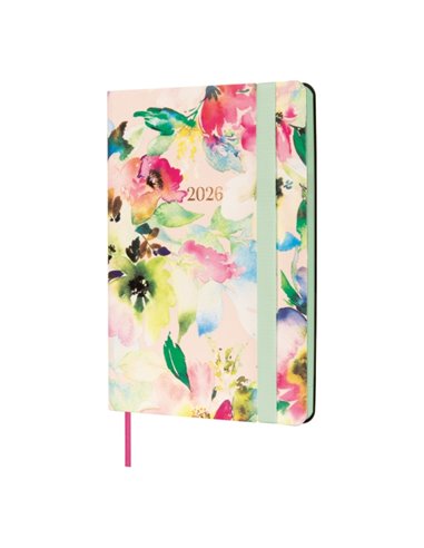 Finocam Flexi Joy Agenda en Catalan - Annuel 2026 - Couverture souple - Format F4 - 120x13x172mm - Semaine sur 2 pages Horizonta