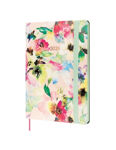 Finocam Flexi Joy Agenda - Annuel 2026 - Couverture souple - Format FA5 - 151x13x214mm - Semaine sur 2 pages en Vertical - Temat