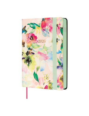 Finocam Flexi Joy Agenda en Catalan - Annuel 2026 - Couverture souple - Format F2 - 85x23x130mm - 1 Dia Par Pagina - Tematica de