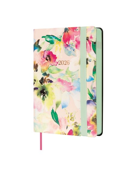 Finocam Flexi Joy Agenda en Catalan - Annuel 2026 - Couverture souple - Format F2 - 85x23x130mm - 1 Dia Par Pagina - Tematica de