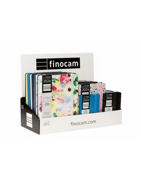 Finocam Minimal Design Présentoir Avec 22 Agendas Minimal Surtidas Agendas Minimal Surtidas - Annuel 2026 - Couleur Assortis