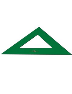 Faber-Castell Escuadra Tecnica 37cm - Sans Graduacion - Couleur Vert Transparent