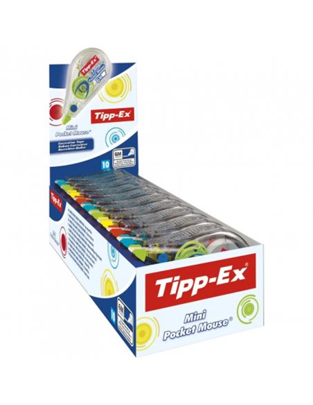 Tipp-Ex Mini Pocket Mouse Fashion Ruban Correctora 5mm x 6m - Résistant - Escritura Instantanée