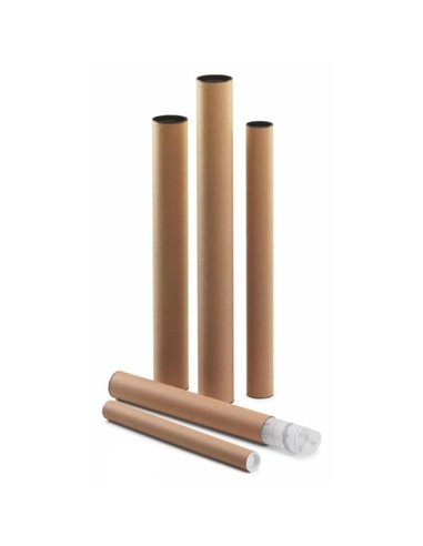 Faibo Tubo Portaplanos de Carton Avec Tapas de Plastico 640X60mm