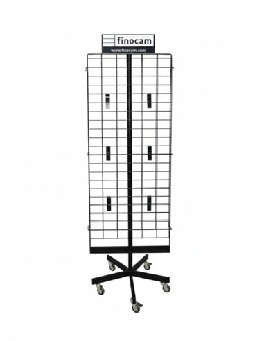 Finocam Présentoir Vacio de Pie Metalico Pour Calendarios - 5 ruedas - Giratorio - Couleur Assortis