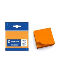 Bismark Bloc de 100 Notas Adhesivas 76x76mm - Couleur Orange Neon