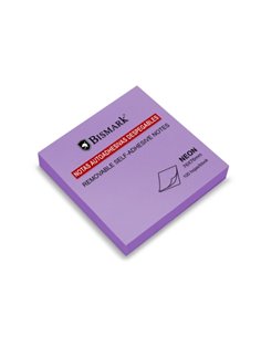 Bismark Bloc de 100 Notas Adhesivas 76x76mm - Couleur Violet Neon