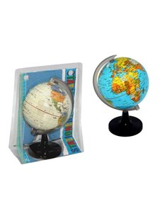 Bismark Esfera Geografica Avec Meridiano 10cm - Esfera Geografica Avec Meridiano - Cartografia Fisico-Politica - Base Haute et R