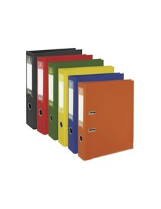 Bismark Pack de 25 Archivadores À-Z Format Folio - PVC de Gran Resistencia - Tarjetero en le Lomo - Cartoneras Metalicas en le B