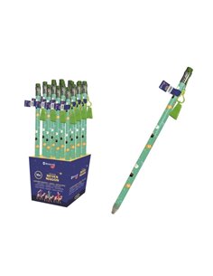 Bismark Crayon Gigante Design Reyes Magos - Avec Goma de Borrar et Sacapuntas - Dimensions 38x1.5cm