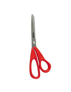 Milan Ciseaux Bureau Avec Cuchilla de Acier Inoxydable - Mango de Plastico Rouge - Longueur 20cm - Couleur Rouge
