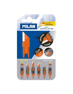 Milan Stick Recambio Pour Cuter - Feuille Ceramica - Couleur Blanc