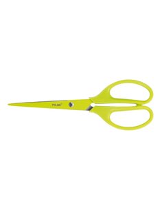Milan Ciseaux Bureau Acid Avec Cuchilla de Acier Inoxydable - Mango de Plastico Simetrico - Longueur 17cm - Couleur Jaune