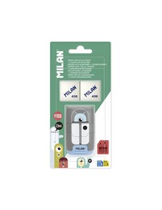 Milan Compact Aliens Afilaborra - 2 Gomas de Recambio - Cuchilla de Acier de Sécurité - Double Agujero Pour Normal et Maxi - Cou