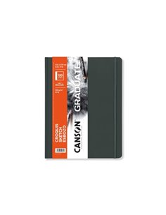 Canson Graduate Sketch Cahier Avec 60 Feuilles - 21.6x27.9cm - 120g - Grano Fino - Couverture rigide - Couleur Blanc