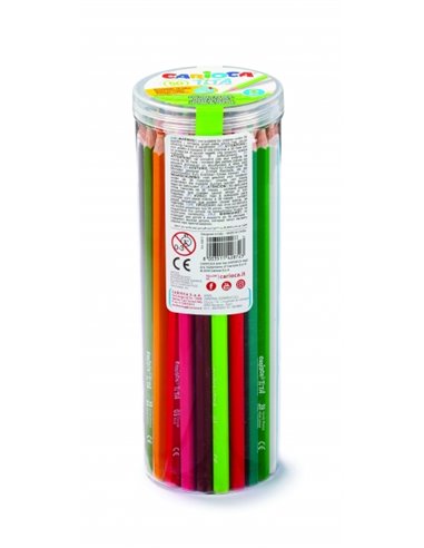 Carioca Tita Pack de 50 Lapices de Resina - Corps Hexagonal - Couleurs Brillantes et Lavables - Escritura Blanda - Mina Ø 3mm Se