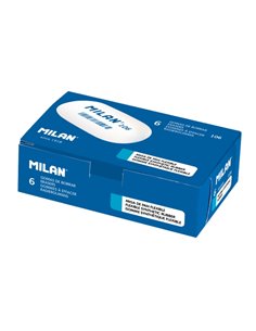 Milan Oval 106 Gomas de Borrar - Miga de Pan - Caucho Sintetico - Couleur Blanc