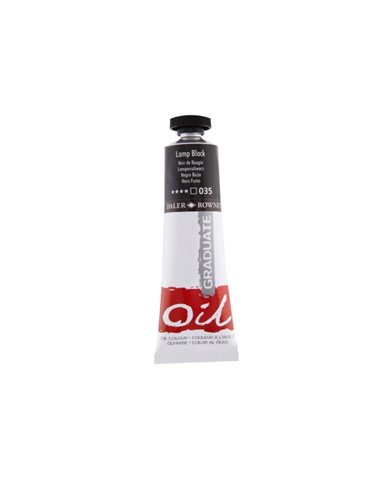 Daler Rowney Graduate Pintura al Oleo - Tubo de Aluminium - 38ml - Couleur Noir Lampara