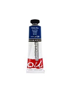Daler Rowney Graduate Pintura al Oleo - Tubo de Aluminium - 38ml - Couleur Bleu Ftalo