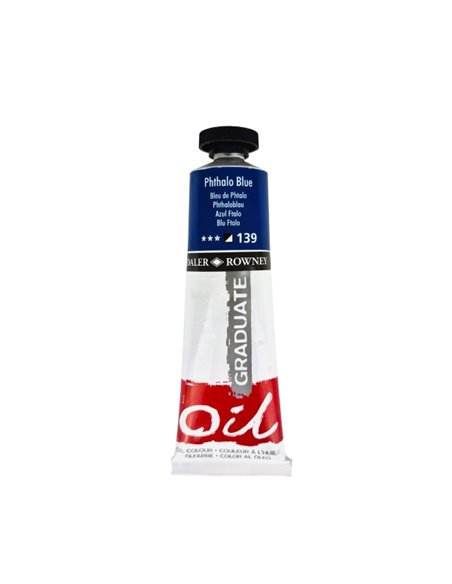Daler Rowney Graduate Pintura al Oleo - Tubo de Aluminium - 38ml - Couleur Bleu Ftalo