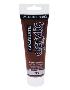 Daler Rowney Graduate Pintura Acrilica - Tubo de Plastico - 120ml - Couleur Sombra Tostada