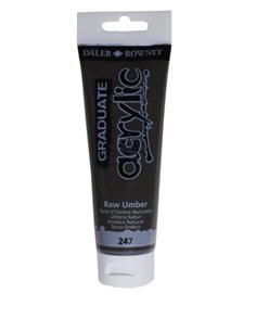 Daler Rowney Graduate Pintura Acrilica - Tubo de Plastico - 120ml - Couleur Sombra Natural