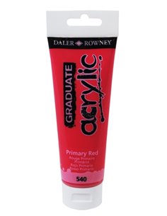 Daler Rowney Graduate Pintura Acrilica - Tubo de Plastico - 120ml - Couleur Rouge Primario