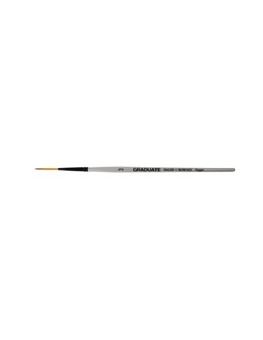 Daler Rowney Graduate Pincel Acuarela - Pelo Sintetico - Mango Corto - Liner Extra Largo Nº3