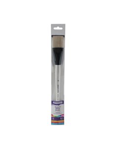 Daler Rowney Graduate Pincel Pour Oleo - Pelo de Cerda Natural - Mango Largo - Bright - N°18