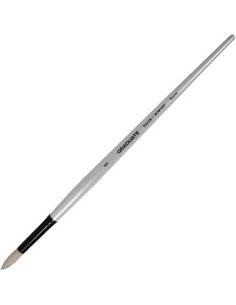 Daler Rowney Graduate Pincel Pour Oleo - Pelo de Cerda Natural - Mango Largo - Redondo - N°6
