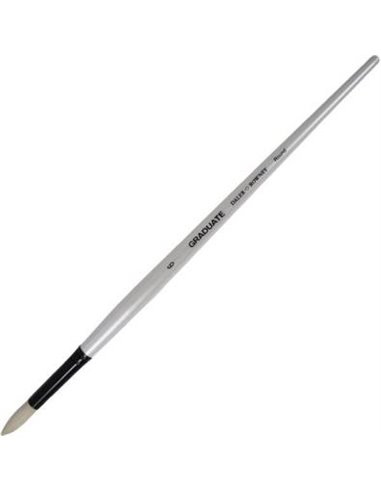 Daler Rowney Graduate Pincel Pour Oleo - Pelo de Cerda Natural - Mango Largo - Redondo - N°6