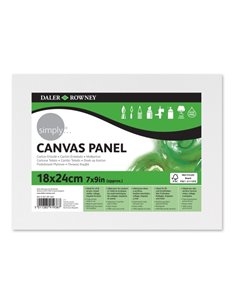 Daler Rowney Simply Carton Entelado - 250g - 18x24cm - Imprimacion Triple - Grano Medio - 100% Coton Sans Acido - 250g - Couleur