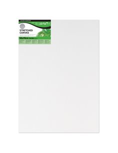Daler Rowney Simply Bastidor Entelado - 50x70cm - Imprimacion Triple - Grano Medio - 100% Coton Sans Acido - 250g - Couleur Blan