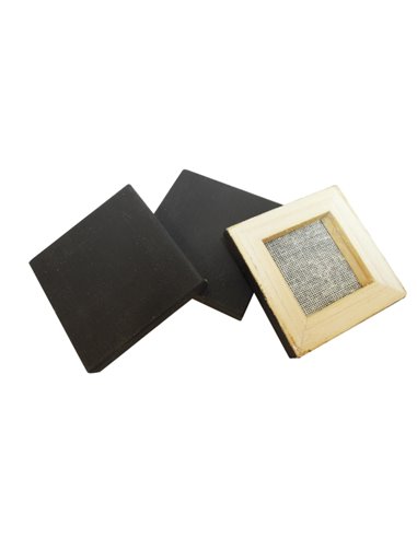 Daler Rowney Simply Pack de 16 Lienzos Mini - Cuadrado - 6.35x6.35cm - Couleur Noir