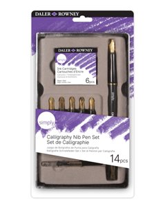 Daler Rowney Simply Pack de 14 Piezas Pour Caligrafia