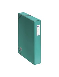 Dohe Boîte de Carton Forrado Avec Papier Impreso et Plastificado - Tarjetero Avec Etiqueta en le Lomo - Système de Fermeture Ave