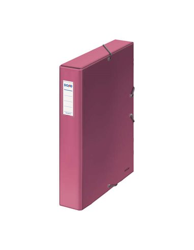 Dohe Boîte de Carton Forrado Avec Papier Impreso et Plastificado - Tarjetero Avec Etiqueta en le Lomo - Système de Fermeture Ave