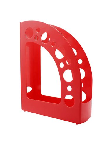 Dohe +Mab Revistero de Poliestireno de Haute qualité - Dimensions 80x318x245mm - Material 100% Reciclable - Couleur Rouge