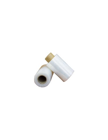Dohe Mini Bobina de Film Extensible de 23 Micras - 10cm de Ancho - Gran Resistencia - Idéal Pour Embalaje - Transparent